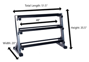 Progression 430 3-Tier Dumbbell Rack-Dumbbell Rack-Progression Fitness-2