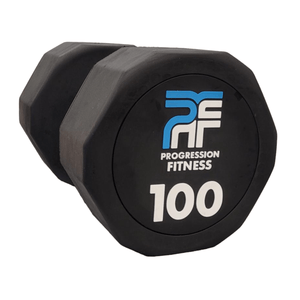 Progression Fitness Commercial Rubber Dumbbell - Single-Commercial Dumbbells-Flaman Fitness-26