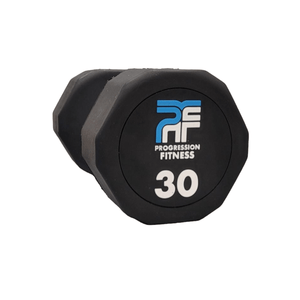 Progression Fitness Commercial Rubber Dumbbell - Single-Commercial Dumbbells-Flaman Fitness-12