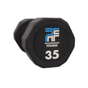 Progression Fitness Commercial Rubber Dumbbell - Single-Commercial Dumbbells-Flaman Fitness-13
