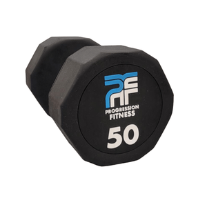 Progression Fitness Commercial Rubber Dumbbell - Single-Commercial Dumbbells-Flaman Fitness-16