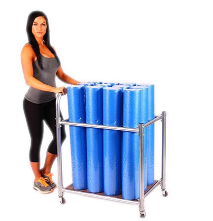 Progression Foam Roller Rack - (Cart Holds 12 Pc)-Foam Roller Storage-Progression Fitness-2