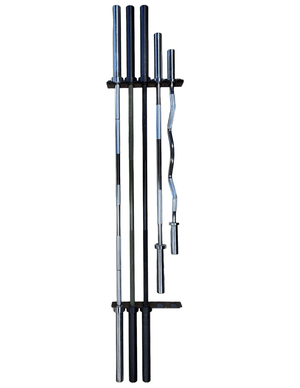 Progression Wall Mounted 5 Bar Holder-Olympic Barbell Storage-Progression Fitness-3