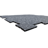 QS Rubber Interlocking Square - Black and Grey Speckle (1.8' x 1.8' x 6 MM (22" x 22" x 6 MM)-Interlocking Square-QS Rubber-2