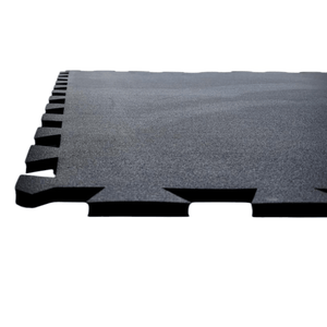 QS Rubber Mat 4'x6'x10mm OD Interlocking Tile - Black-4 x 6 x 3/8"-Flaman Fitness-3