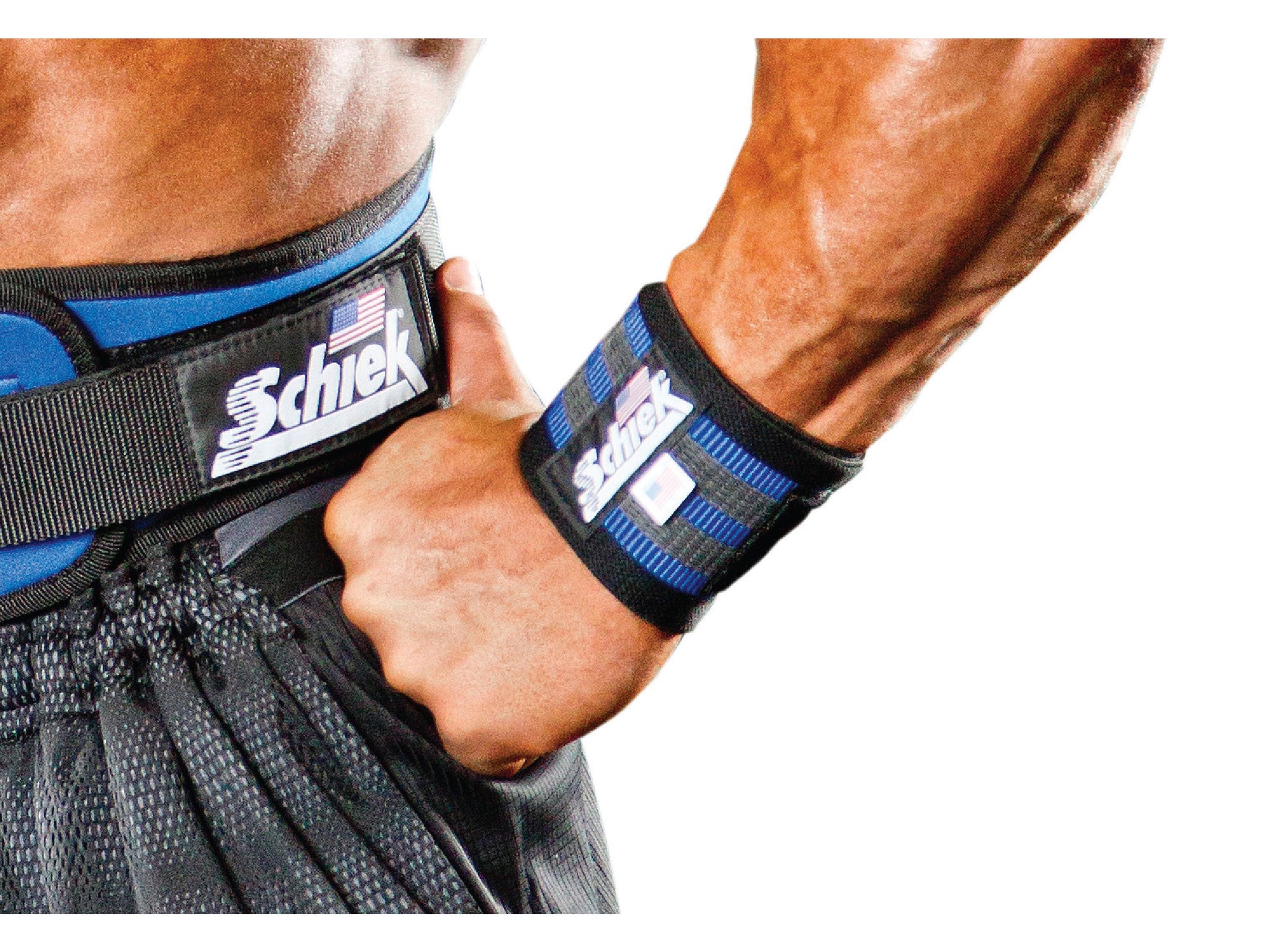Flaman Fitness  Schiek Blue Line Wrist Wraps