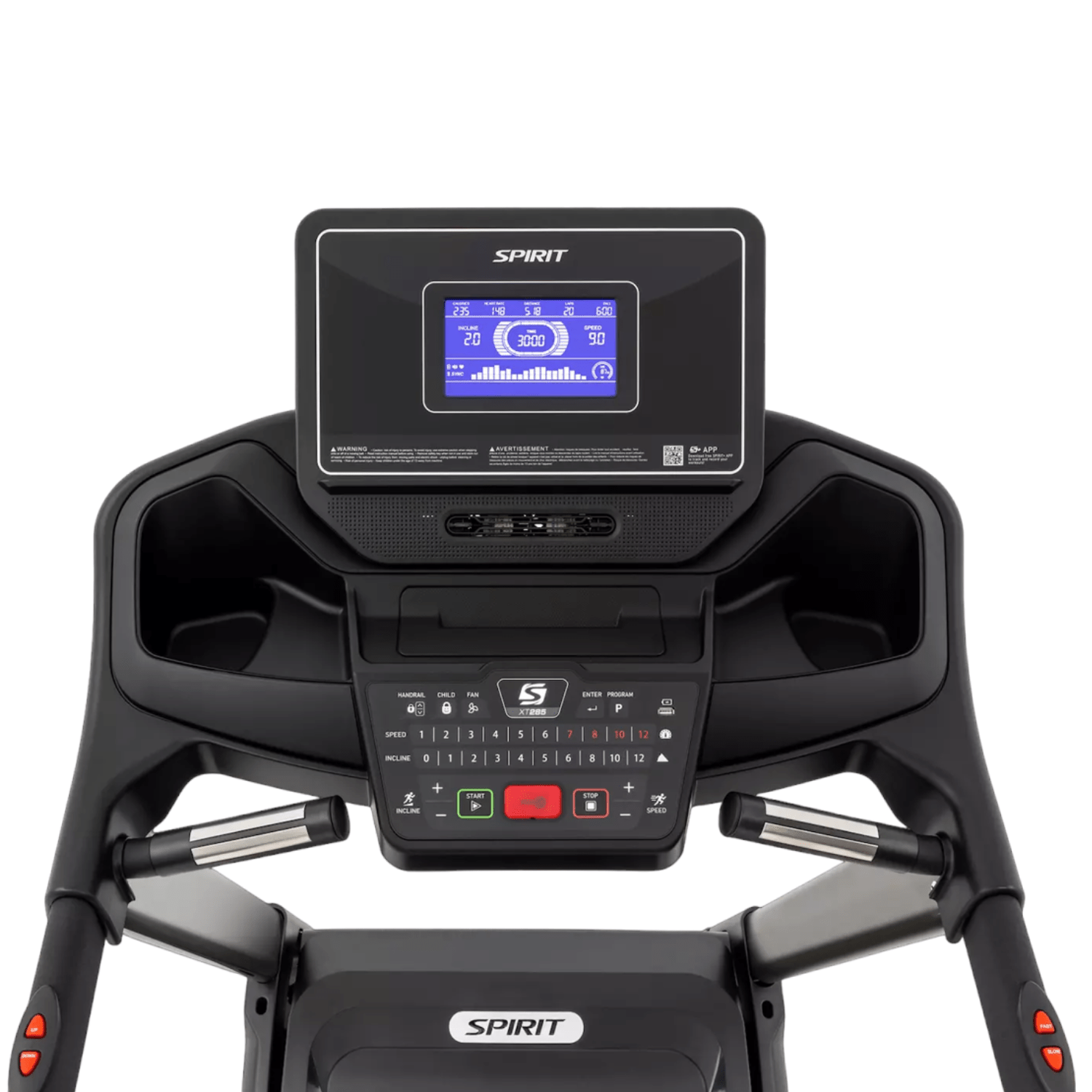 Spirit XT285 Treadmill - 2023 Model-Folding-Spirit Fitness-3