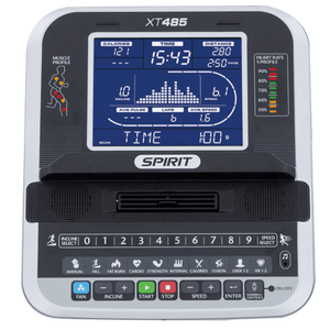 Spirit XT485 Treadmill - Silver-Folding-Flaman Fitness-7