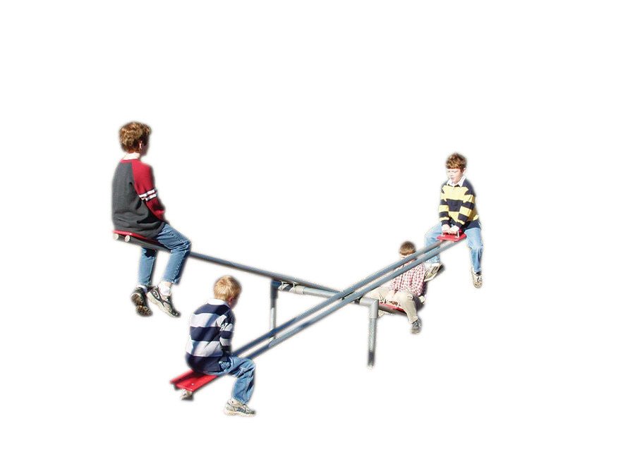 Sportsplay 801-212H SeeSaw- 4 Seat s-Commerical Playgrounds-Sportsplay Equipment-1
