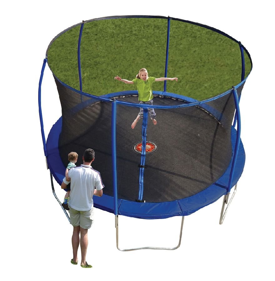 Trainor 13' Round Trampoline (With Flash Zone)-Trampolines-Flaman Family-1
