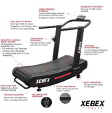 Xebex Air Runner Treadmill - (ACTAR-07)-Manual Treadmill-Xebex Fitness-9