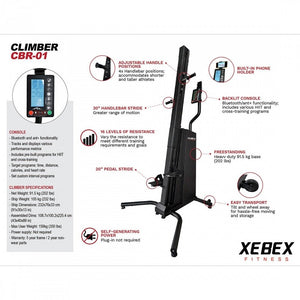 Xebex Climber (CBR-01)-Exercise Ellipticals-Xebex Fitness-12