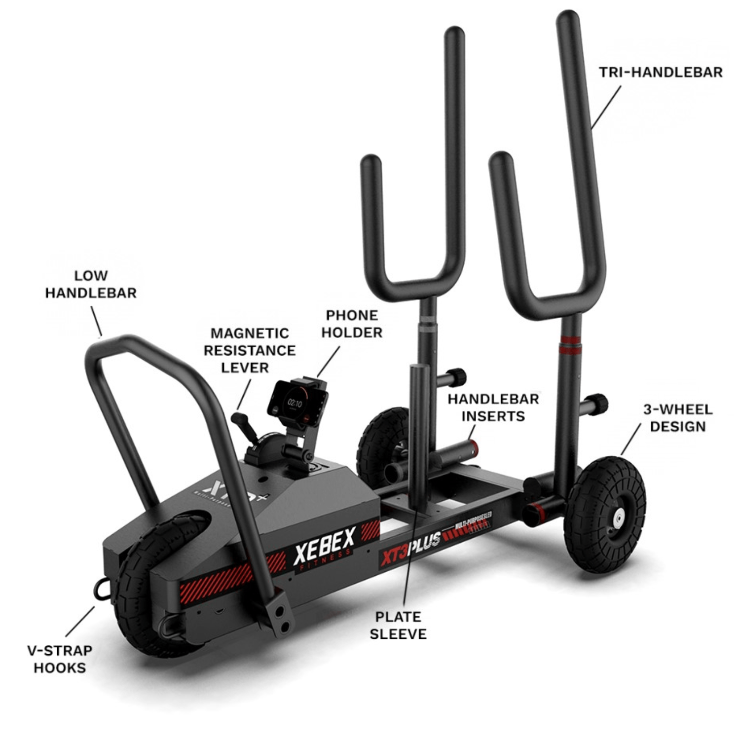 Exercise sled with wheels sale